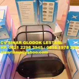 Lampu Kapal Ball Ice Fitting E27 Oval Tempel Dinding